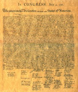 Original Declaration of Independence Photo from accessnews.us