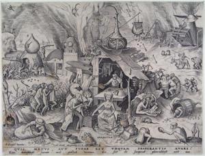 &quot;Avaritia&quot; Engraving by Pieter Bruegel From wikipaintings.org